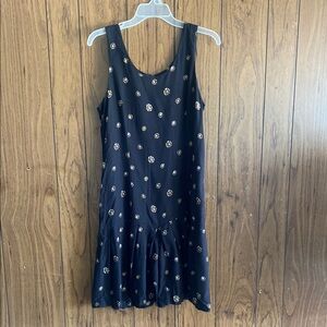 Source Unknown Black and Gold Casual Sleeveless Jumpsuit